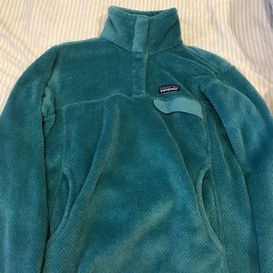 Patagonia fuzzy pullover blue